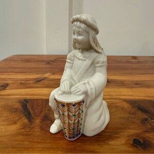 Vintage 1990s Lenox China Jewels Collection Nativity Drummer Boy Figurine